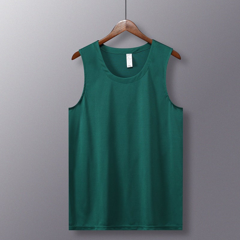 Activity Competition Loose Sports Quick-Drying Sleeveless T-Shirt Vest For Adults And Kidsren Family Tops With Logo Printed On Casual - Image 1